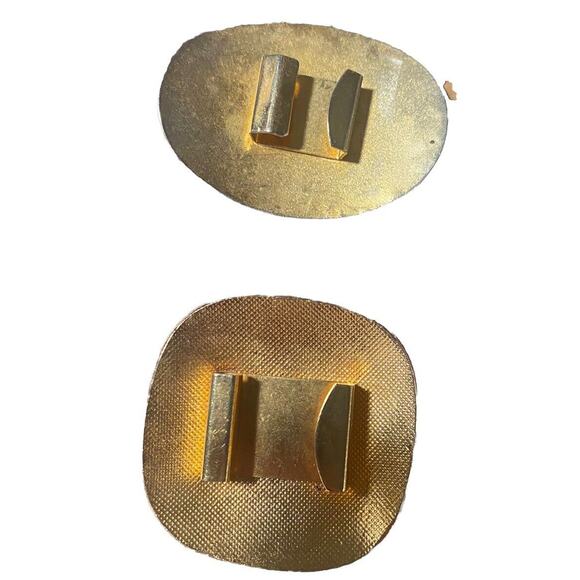 Vintage 1970's Butterfly & Rose Cloisonné Enamel Belt Buckle Bundle 2-3” Boho - Picture 4 of 4